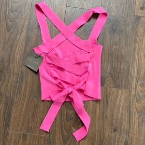 Hot pink Criss Cross Back Tank top!